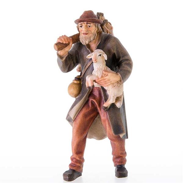Hirt mit Hut und Lämmer Hirt mit Hut und Lämmer