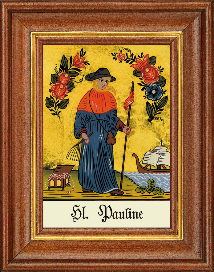 Hl. Pauline - Hinterglasbild Hl. Pauline - Hinterglasbild