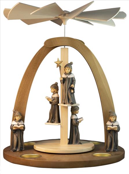 Treppenpyramide mit 5 Kurrende Figuren in 10 cm