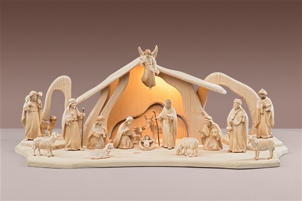 LI Licht Krippenset 16 Figuren + Stall Licht + Beleuchtung LI Licht Krippenset 16 Figuren + Stall Licht + Beleuchtung