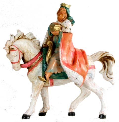 König auf Pferd reitend