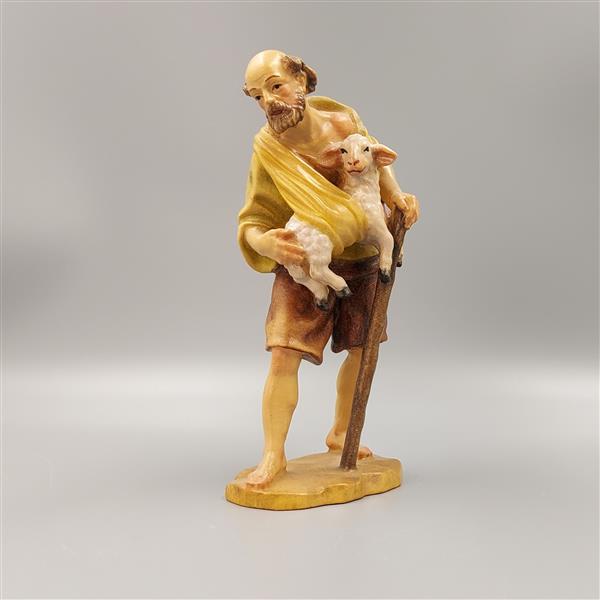 Hirt mit Schaf und Stab