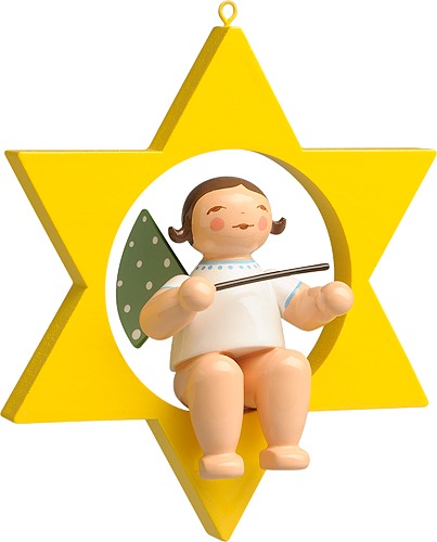 Engel mit Taktstock im Stern