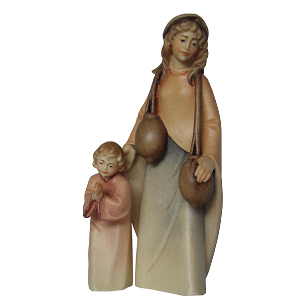 Wasserträgerin mit Junge betend Wasserträgerin mit Junge betend