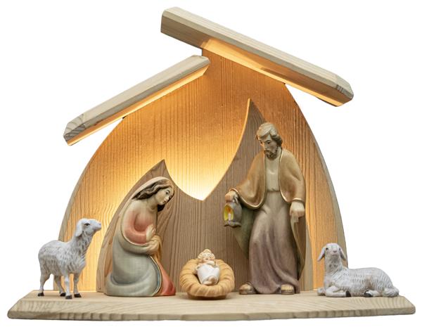 LED Fam.Stall Altea+Hl.Familie Rudolf und 2 Schafe LED Fam.Stall Altea+Hl.Familie Rudolf und 2 Schafe