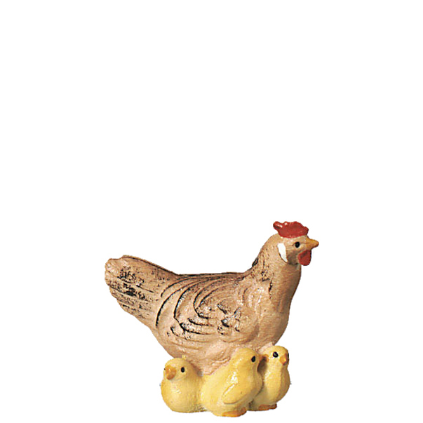 Henne mit 3 Küken Henne mit 3 Küken