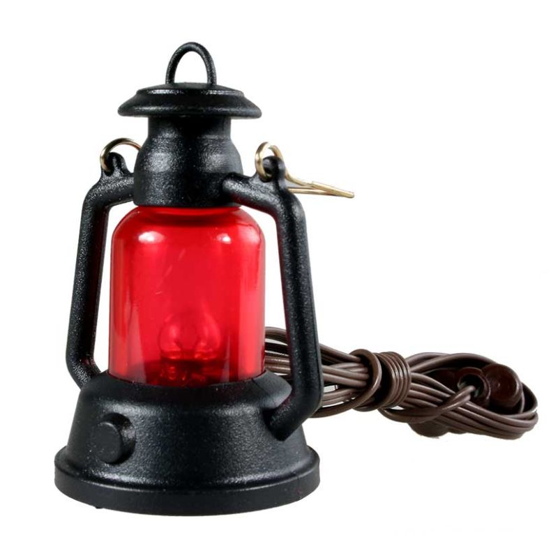 Petroleumlampe aus Kunststoff - rot