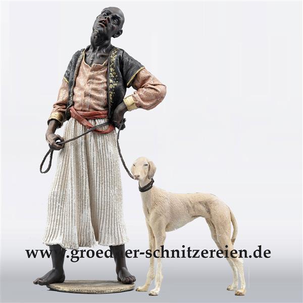 Page mit Windhund