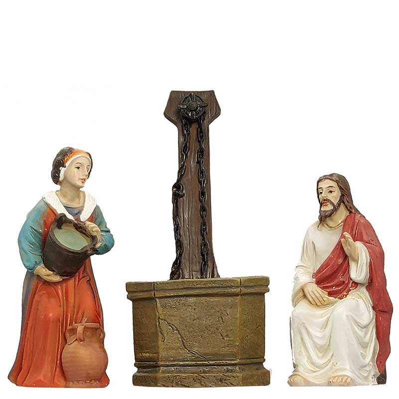 Passionsfiguren - Jesus und die Samariterin am Jakobsbrunnen