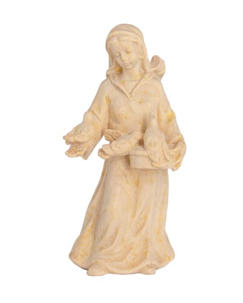 Frau mit Tauben
