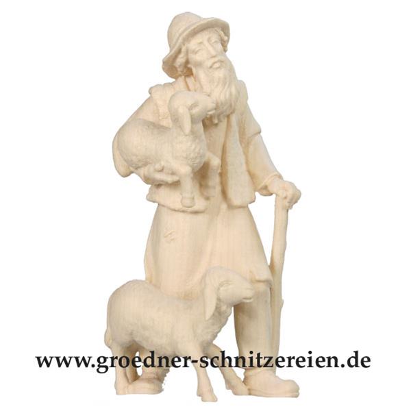 Hirt mit 2 Schafen