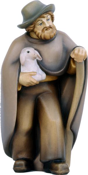 Hirt mit Lamm und Stock modern Hirt mit Lamm und Stock modern