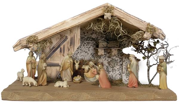 Almhütte mit Krippenfiguren Kaledos 14 tlg. Almhütte mit Krippenfiguren Kaledos 14 tlg.