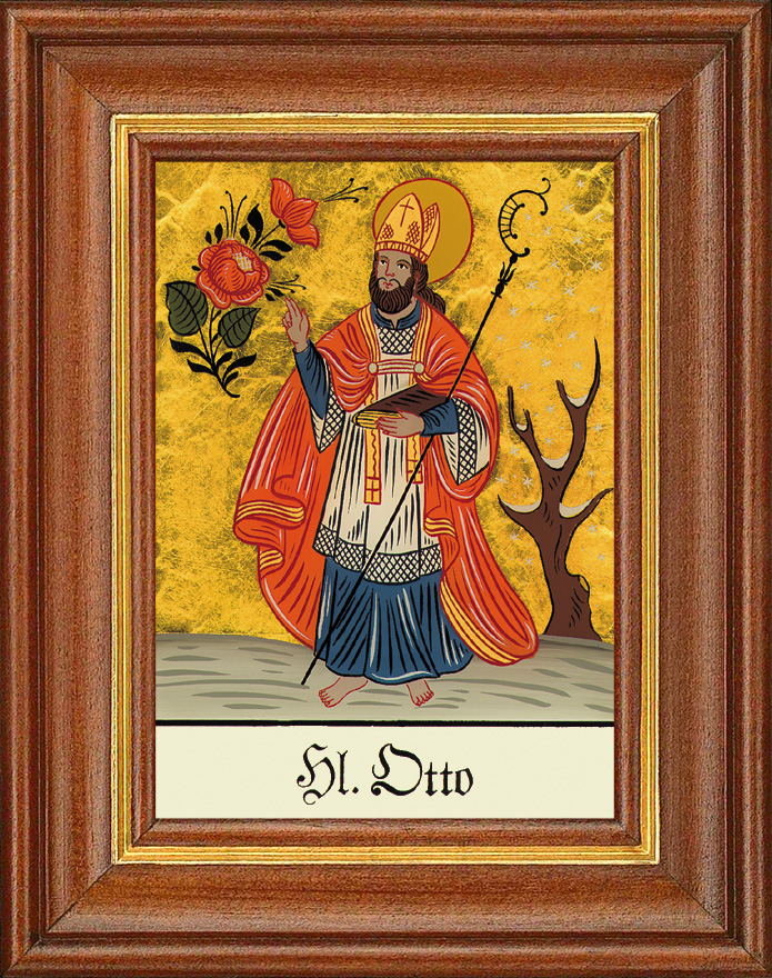 Hl. Otto - Hinterglasbild Hl. Otto - Hinterglasbild