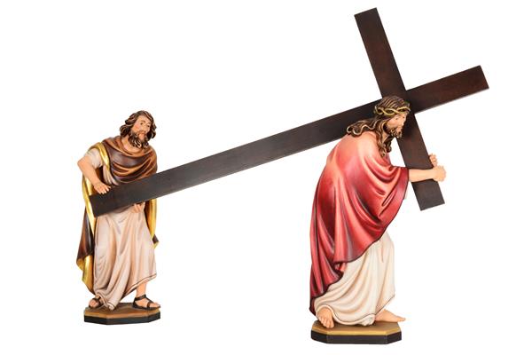 Jesus am Kreuz mit Simon von Cyrene