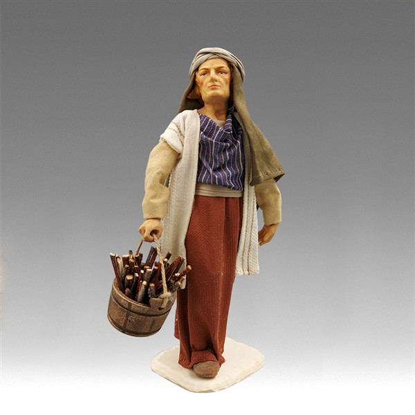 Hirt mit Holzkorb Hirt mit Holzkorb