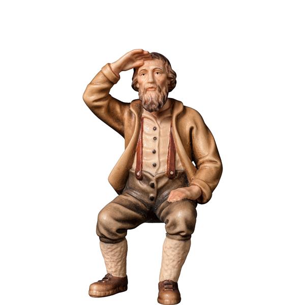 Bauer sitzt und schaut Bauer sitzt und schaut