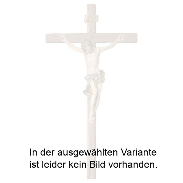 Kruzifix Barock - Balken gerade - Lindenholz geschnitzt
