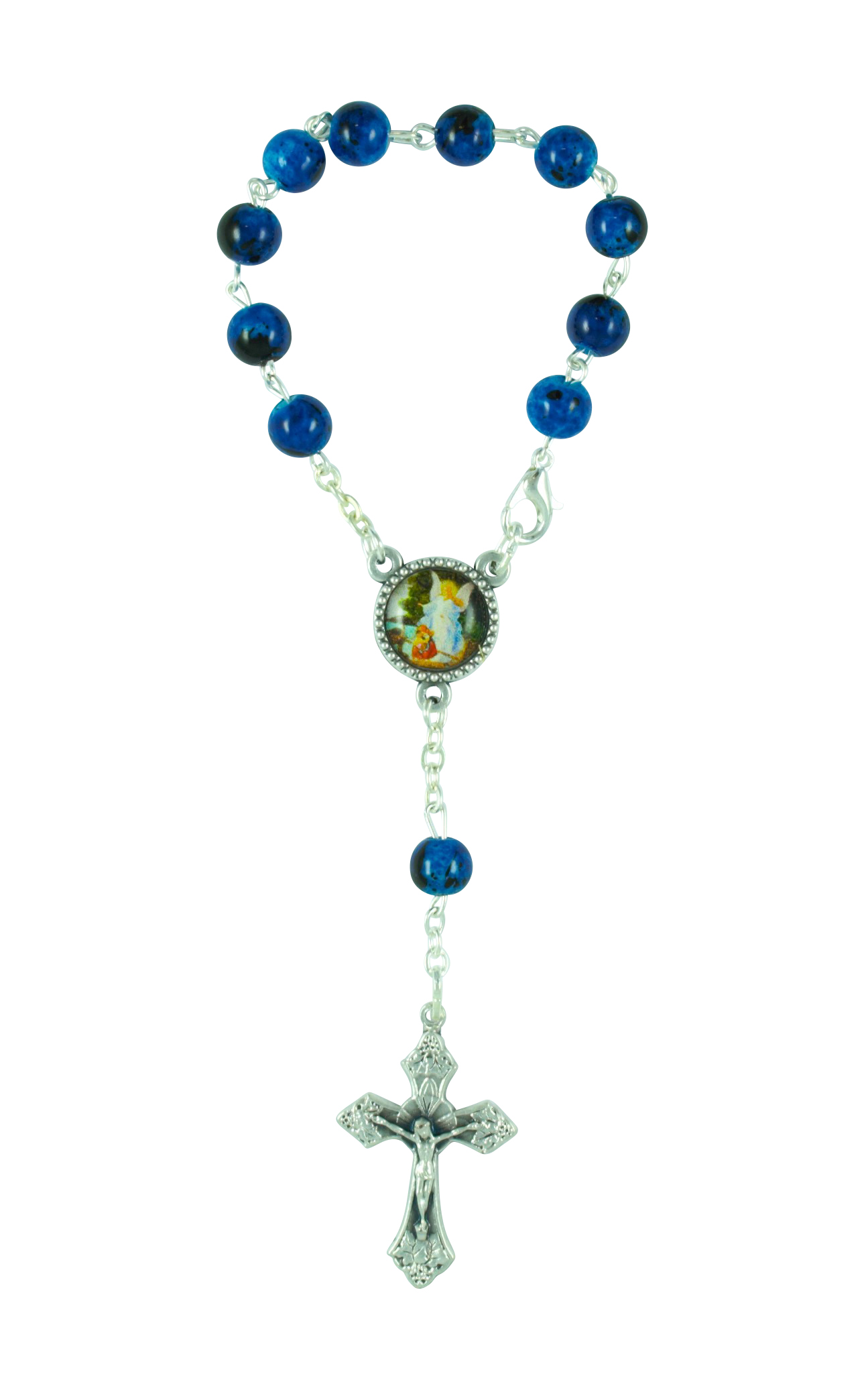 Zehner Rosenkranz blau