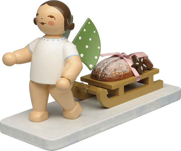 Engel mit Stollen und Lebkuchen