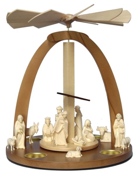 Pyramide mit Krippenfiguren Kaledos 14 Teile Pyramide mit Krippenfiguren Kaledos 14 Teile