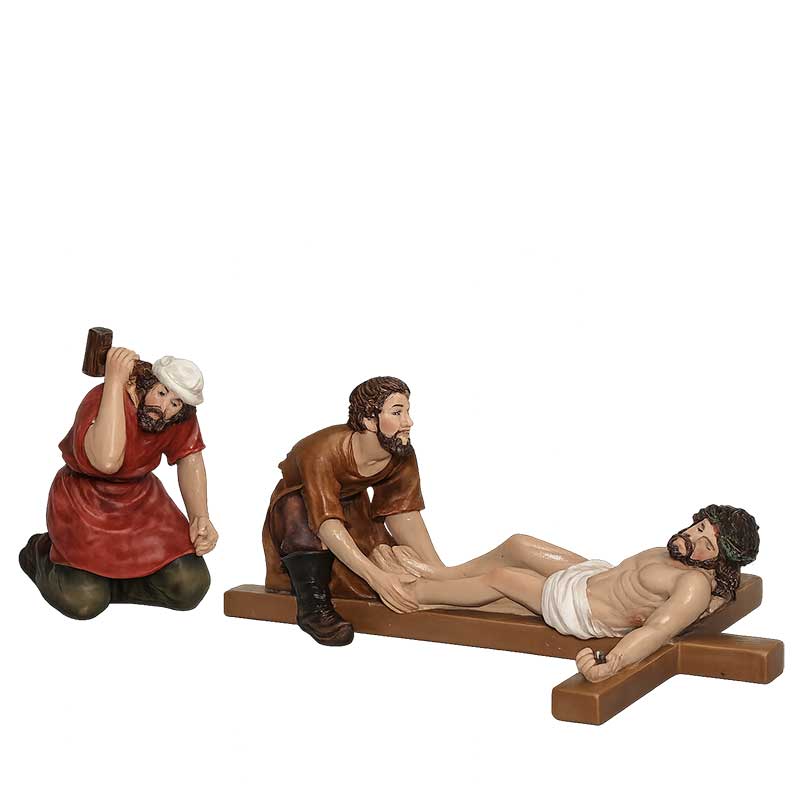 Passionsfiguren - Ans Kreuz nageln