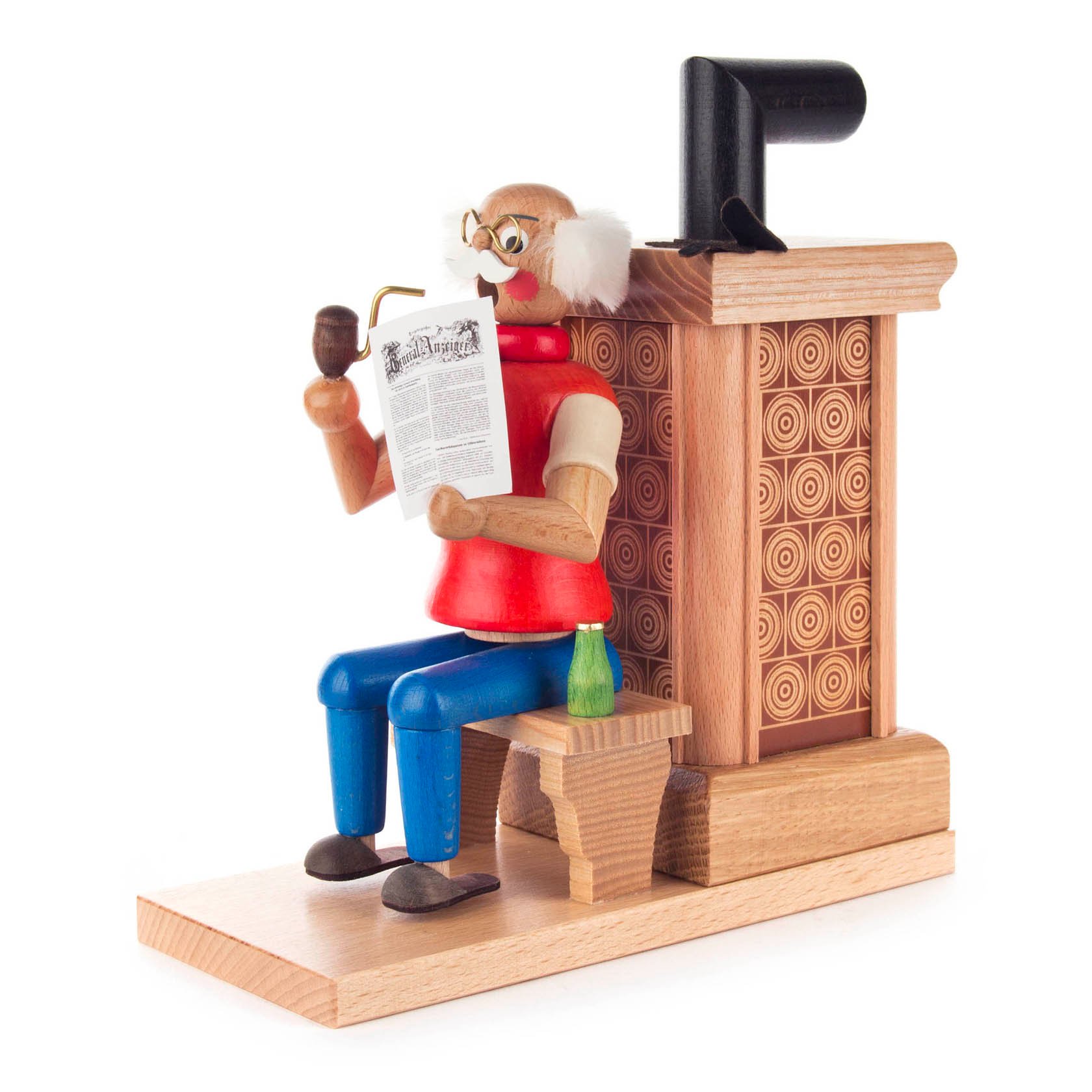 Rauchmann Opa am Ofen