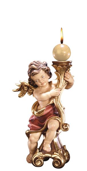 Cäcilienputte rot mit Sockel und Kerze
