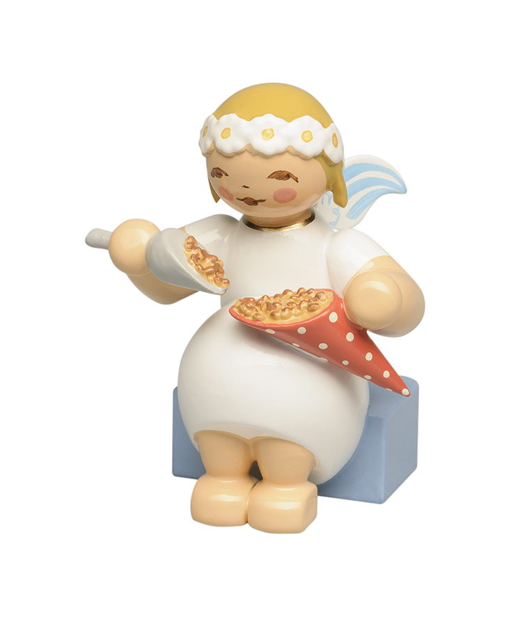 Margeritenengel mit gebrannten Mandeln