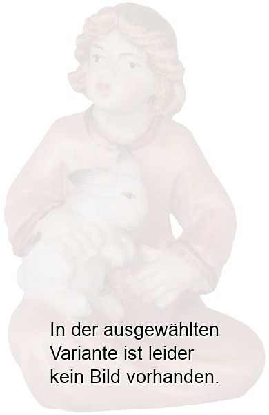 Mädchen sitzend mit Hase Mädchen sitzend mit Hase