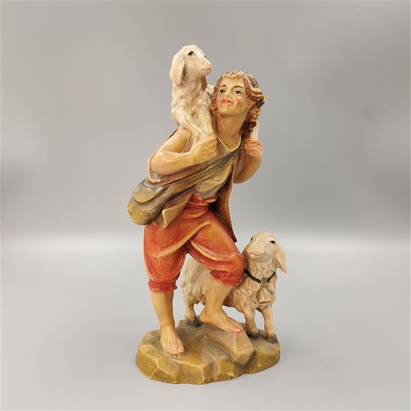 Hirt mit Schulterschaf und Schaf Hirt mit Schulterschaf und Schaf