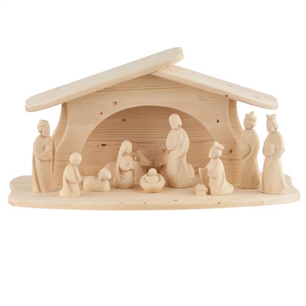 Krippe modern art Set mit Stall 12 Teile Krippe modern art Set mit Stall 12 Teile