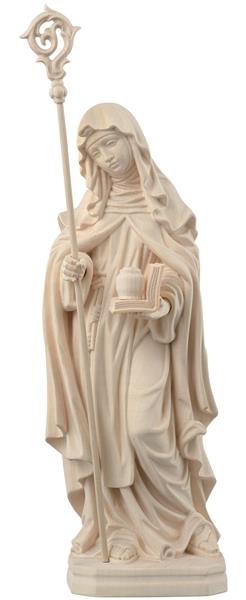 Hl. Hildegard von Bingen mit Buch, Salbentopf und Äptissinnenstab Hl. Hildegard von Bingen mit Buch, Salbentopf und Äptissinnenstab