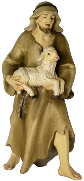 Hirte stehend mit Lamm Hirte stehend mit Lamm