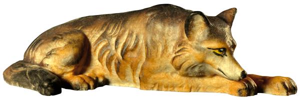 Wolf liegend Wolf liegend