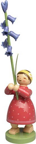 Mädchen mit Hasenglöckchen
