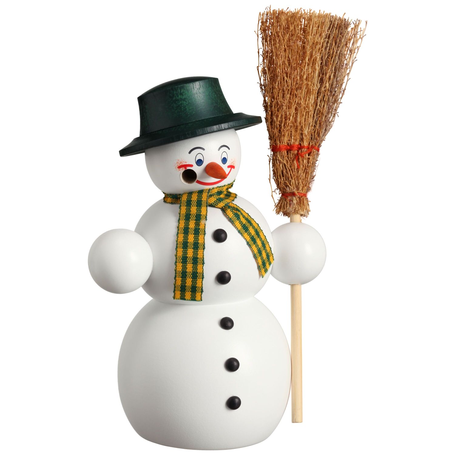 Schneemann mit Besen