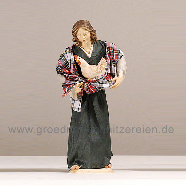 Hirtin mit Henne orient. Hirtin mit Henne orient.