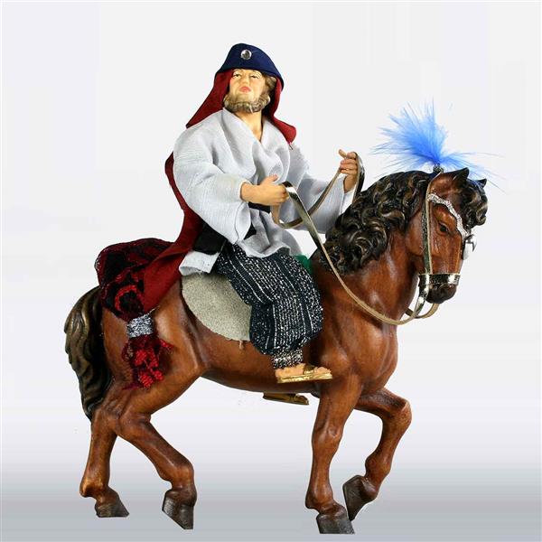 Reiter in weiß auf Pferd orient. bekl.