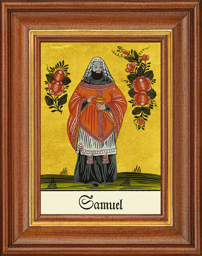 Hl. Samuel - Hinterglasbild Hl. Samuel - Hinterglasbild