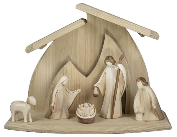 Familienstall Altea mit Krippenfiguren Aram 6 tlg. Familienstall Altea mit Krippenfiguren Aram 6 tlg.