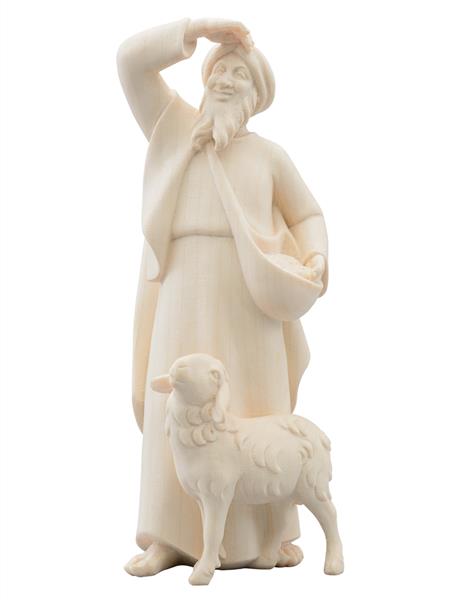 LI Hirt schauend mit Schaf LI Hirt schauend mit Schaf