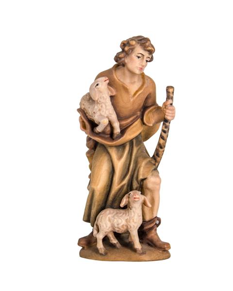 Hirt m. Schaf u. Lamm mit Sockel Hirt m. Schaf u. Lamm mit Sockel