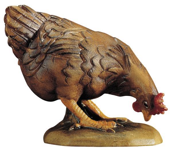 Henne pickend braun Henne pickend braun