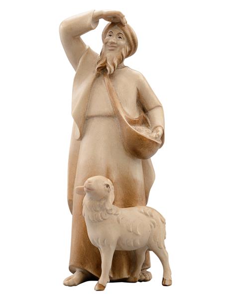 LI Hirt schauend mit Schaf LI Hirt schauend mit Schaf