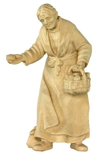 Alte Frau mit Früchte