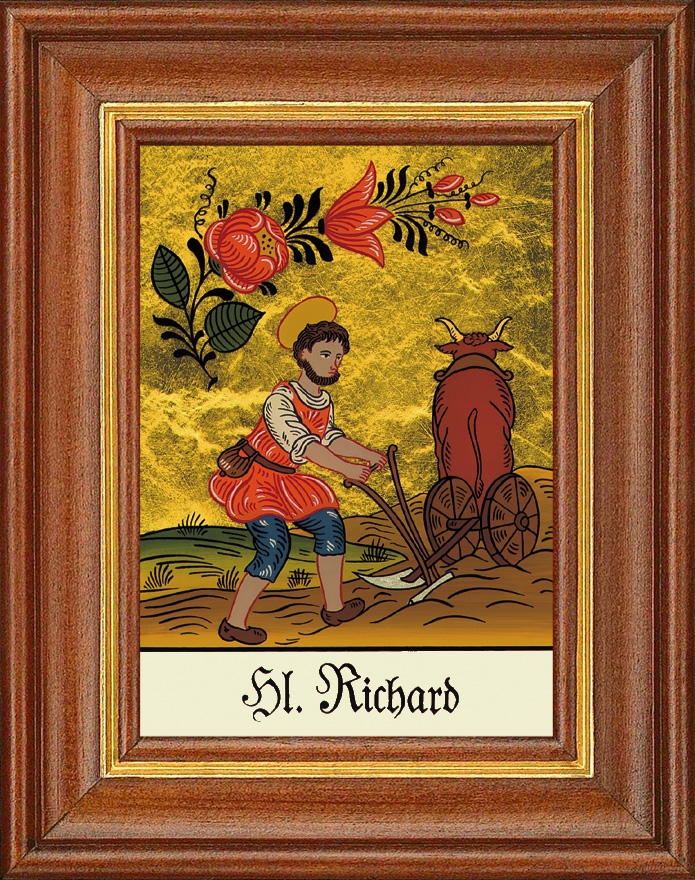 Hl. Richard - Hinterglasbild Hl. Richard - Hinterglasbild