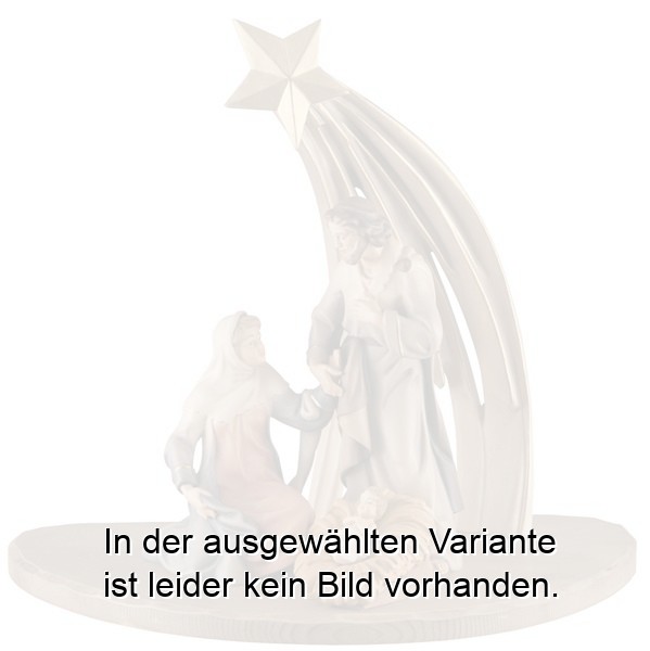 Kometstall mit Hl. Familie Salcher Krippe Kometstall mit Hl. Familie Salcher Krippe