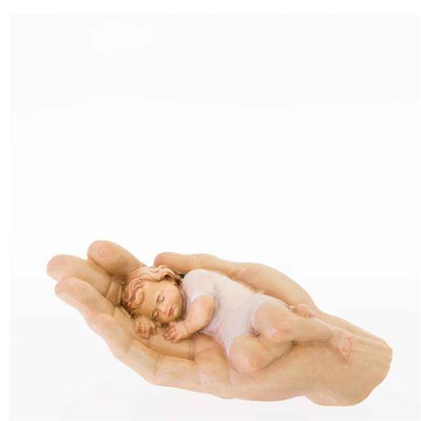 Geborgen in Gottes Hand (Farbe weiss)