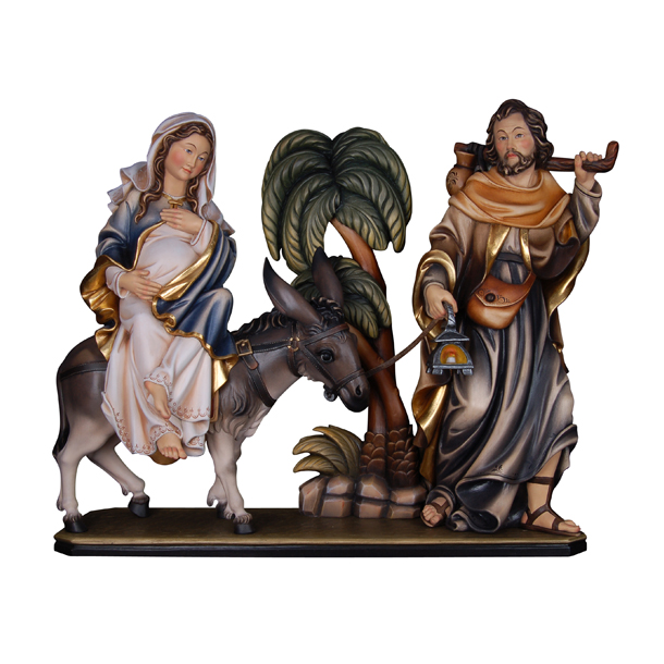 Herbergsuche - Gruppe auf Sockel Herbergsuche - Gruppe auf Sockel